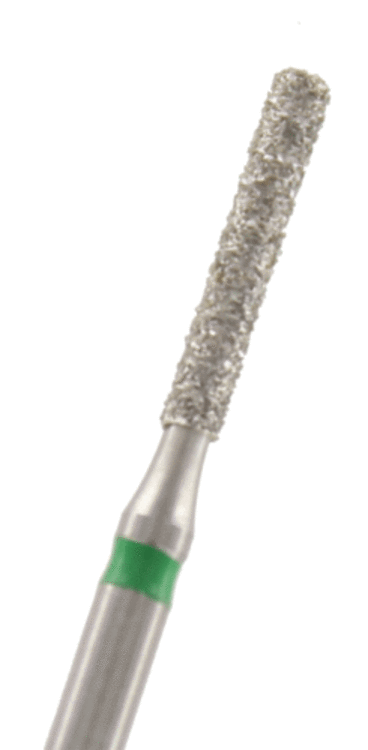 Diamant Zylinder Kante rund Körnung: Grün (grob, 1 Packung á 5 Stück)