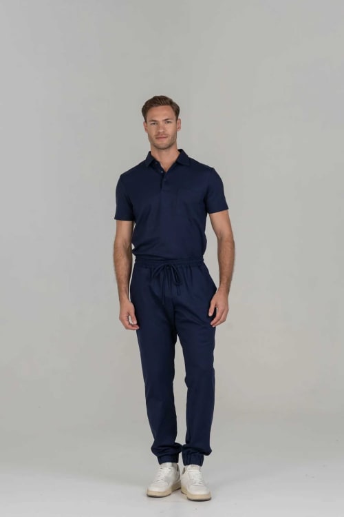 Van Laack Jersey Trousers MWM-H1 Midnight/midnight XXL