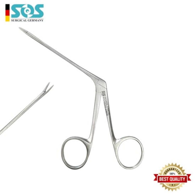 Hartmann Ear Forceps, Delicate, Serrated Jaws 1.0 x 8.0 mm, 80 mm (3 ⅛")