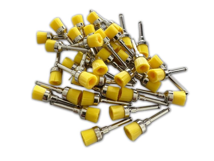 POLIERBÜRSTEN Bürsten X Soft weich, 100 Stück gelb