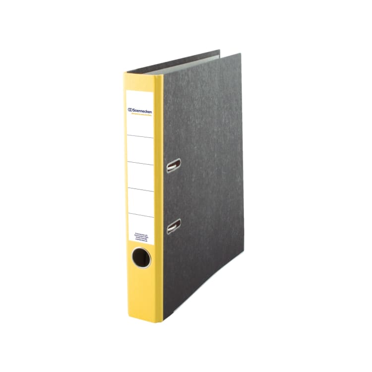 Soennecken ring binder A4 50 mm board yellow
