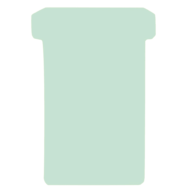 Franken T-card size 2 84x48 mm 100 pieces light green