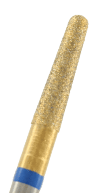 GOLD-Diamant konisch rund Körnung: Blau (standard, 1 Packung á 5 Stück)