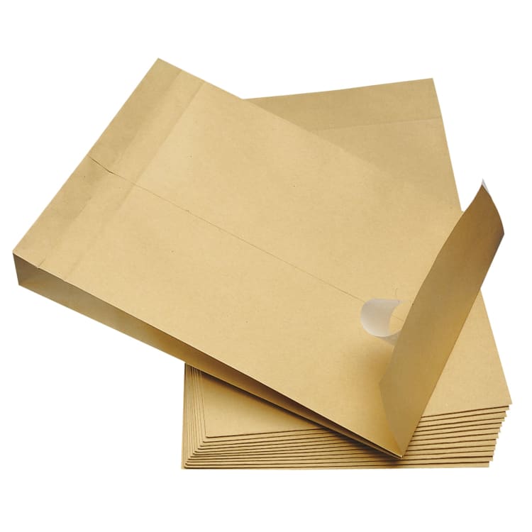 Soennecken gusset envelope C4 130 g with window peel & seal 20F 100 pieces brown