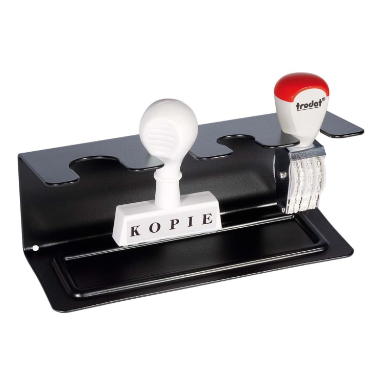 Wedo stamp rack 4-way straight metal black