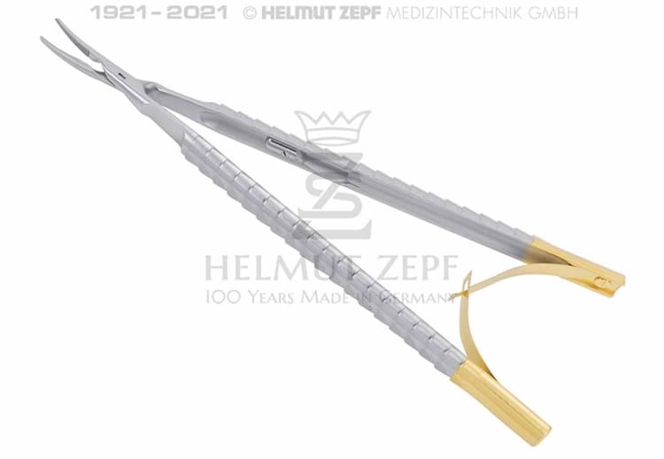 Mikro-Nadelhalter 16cm gebogen RS