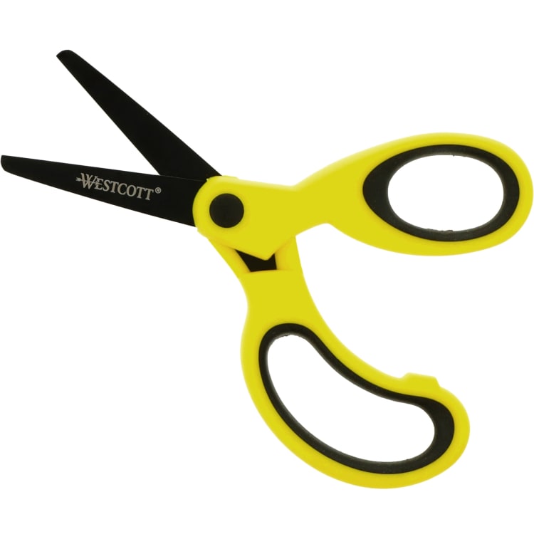 Westcott children's scissors KidsNEON round tip 13 cm yellow