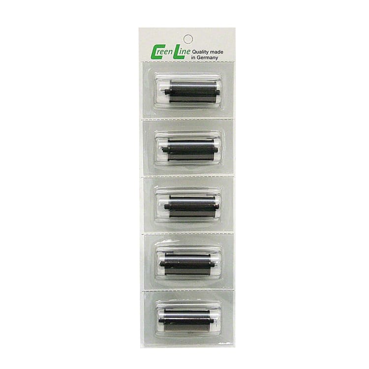 CreenLine ink rollers for hand labeller 5 pieces black