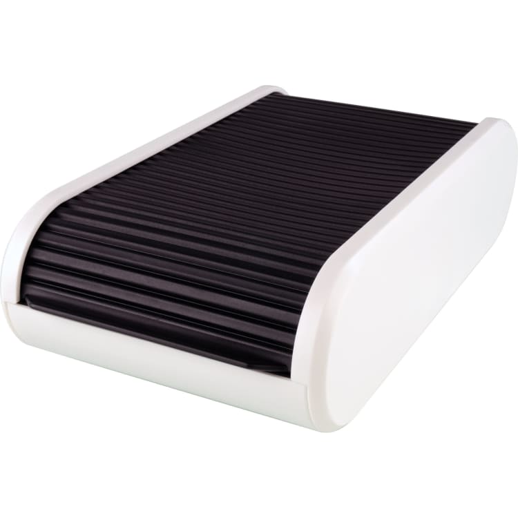helit business card box max. 300 cards black/light grey