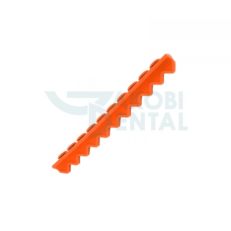 Instrument Base Rail for Cassettes IR10, Capacity: 10 instruments, medical silicone, Colour: orange