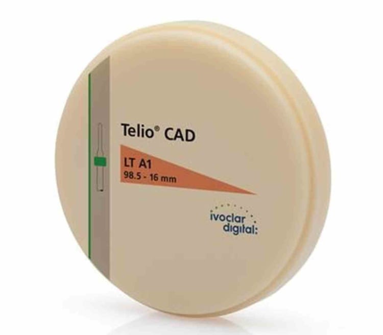 Ivoclar Telio® CAD Discs For PrograMill 98,5 x 16mm LT A1