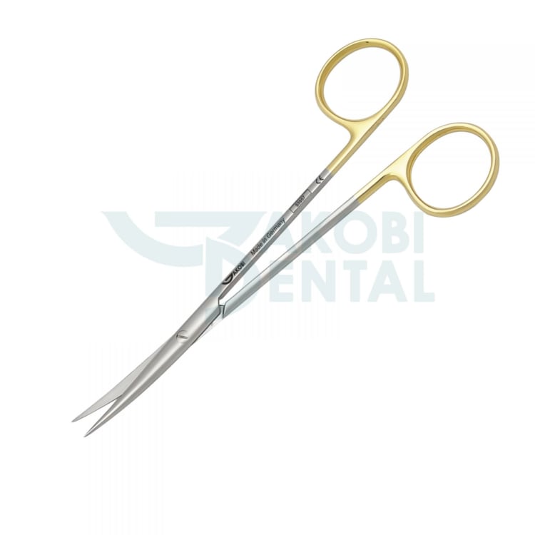 Surgical scissors Metzenbaum S 5057, 140mm, curved, pointed tips, TC, stainless steel