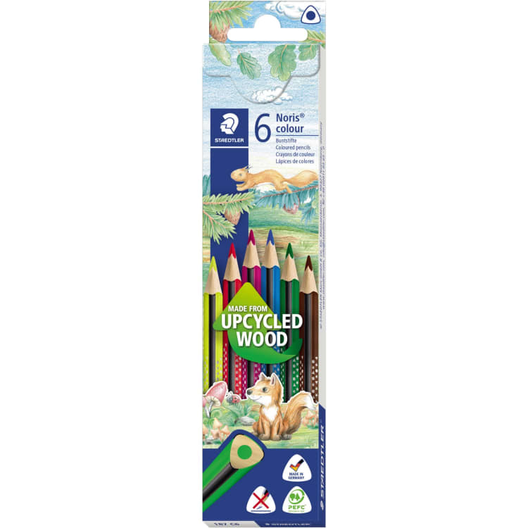 Staedtler coloured pencil Noris colour 6 colours assorted 6 pieces