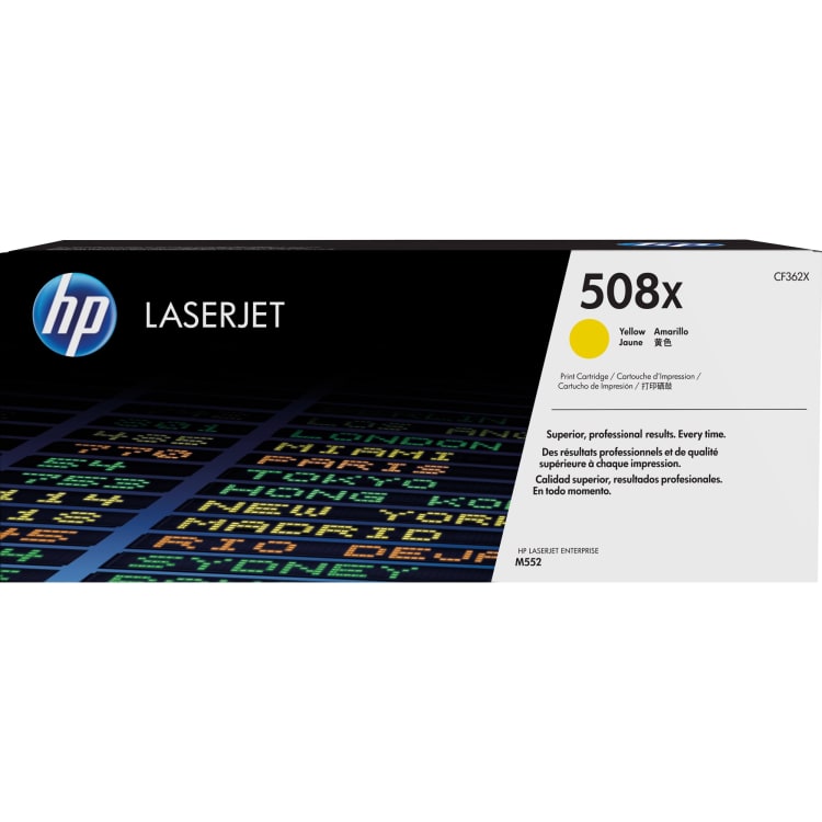 HP toner 508X 9,500 pages yellow