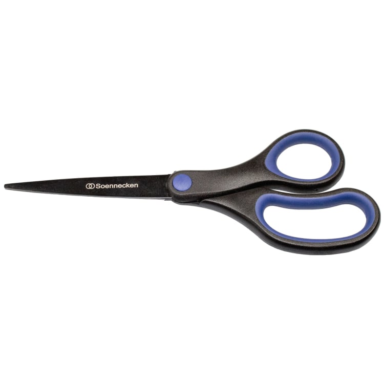 Soennecken scissors 18 cm Softgrip black/blue
