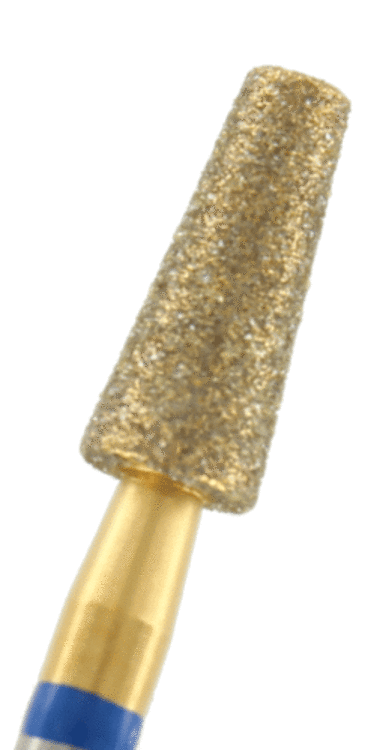 GOLD-Diamant konisch flach Körnung: Blau (standard, 1 Packung á 5 Stück)