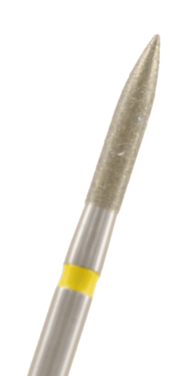 Diamant Flamme Körnung: Gelb (extra-fein, 1 Packung á 5 Stück)