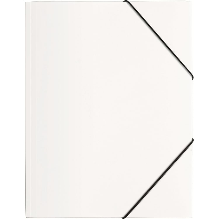 Pagna elastic folder A4 PP 3 flaps white