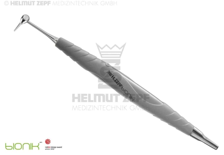 Zahnersatzheber Bionik grau