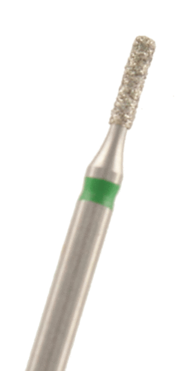 Diamant Zylinder Kante rund Körnung: Grün (grob, 1 Packung á 5 Stück)