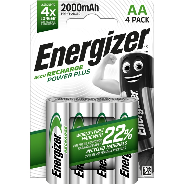 Energizer Recharge PowerPlus rechargeable battery AA/HR6 4 pieces