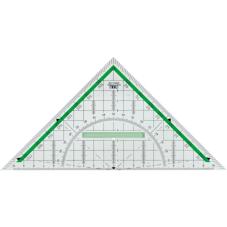 M+R set square Green Line 22 cm