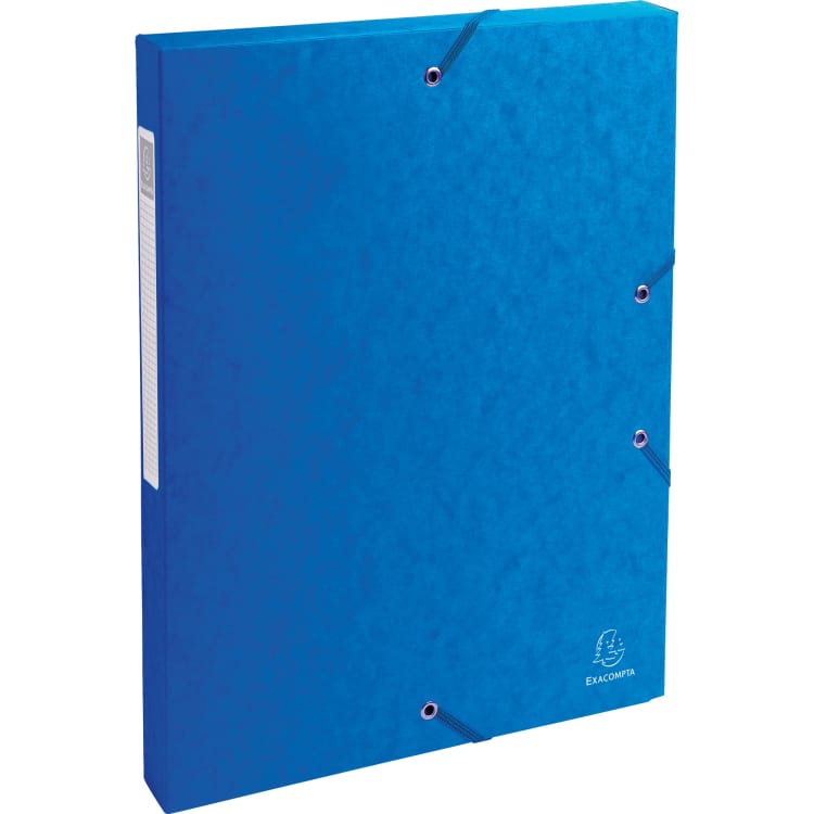 Exacompta Exabox file box A4 25 mm cardboard blue
