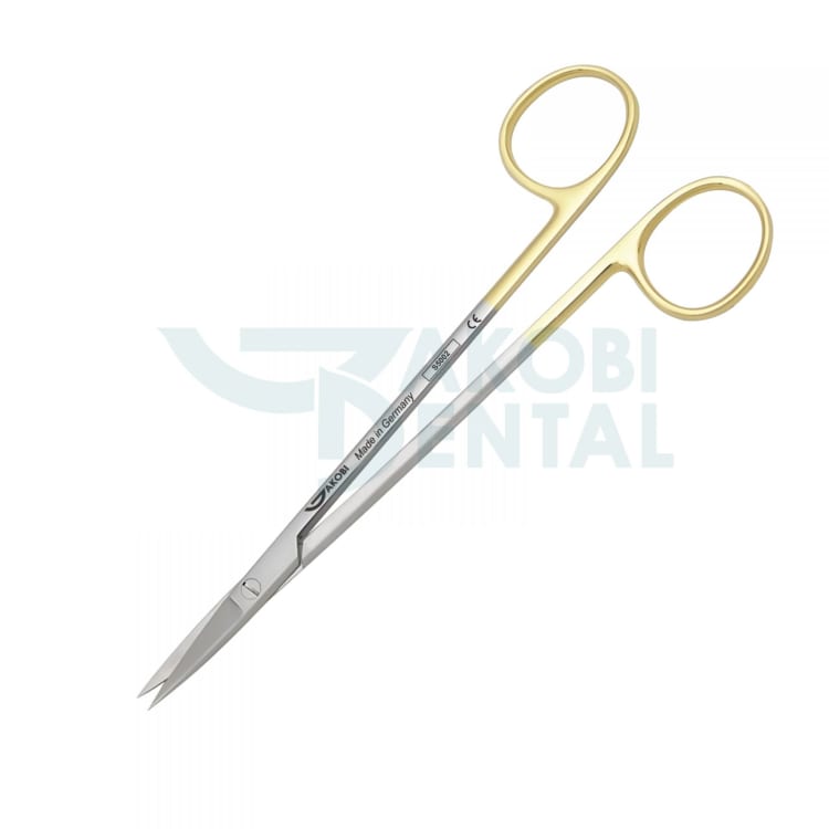 Surgical scissors Kelly S 5002, total length 160mm, straight, TC, stainless steel