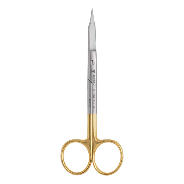 Goldman-Fox scissors 13.0 cm straight, TC
