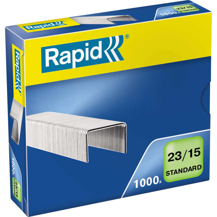 Rapid staples Standard 23/15 galvanised 1,000 pieces