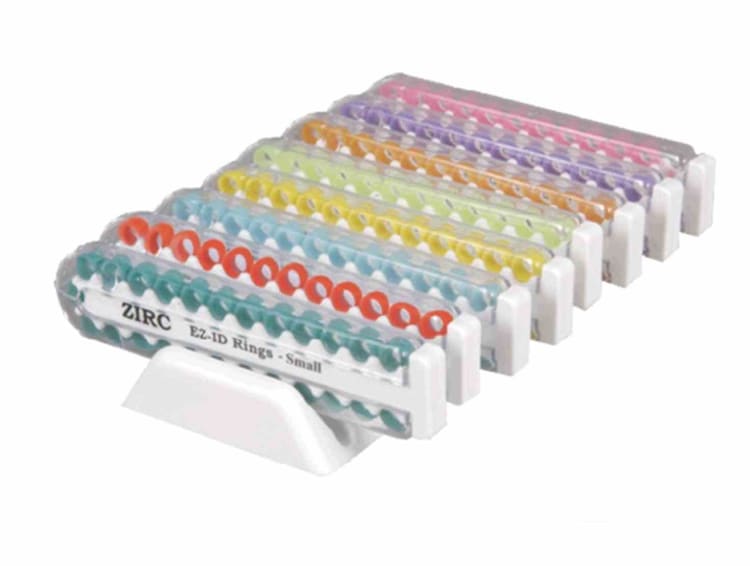EZ-ID Markierungsringe klein Neon-Sort