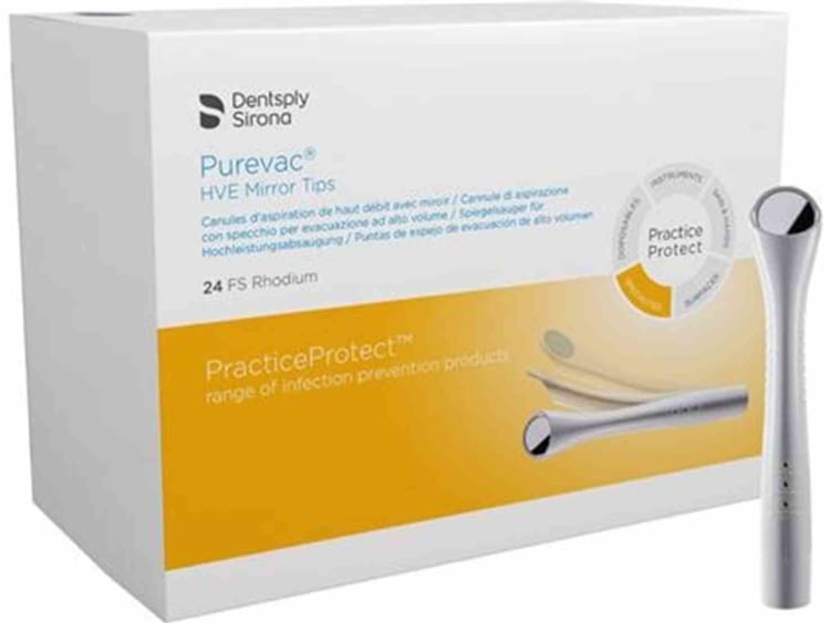 Dentsply Rinn Purevac HVE Rhodium (6 stuks)