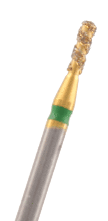 ZD-Spiral-Diamant Birne lang Körnung: Grün (grob, 1 Packung á 5 Stück)