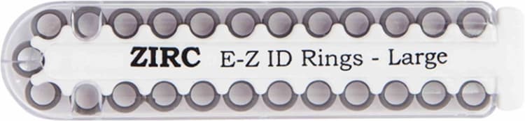EZ-ID Markierungsringe groß grau 25St