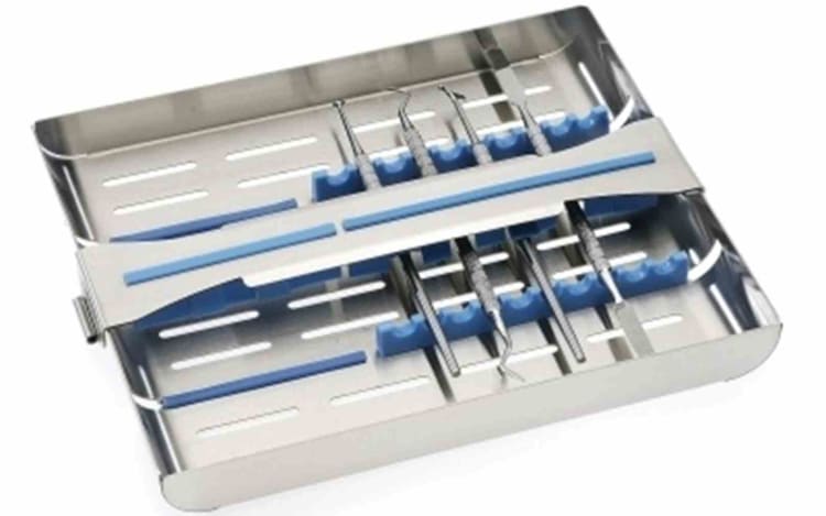 Nichrominox ERGO-CLIP 15 Instrumenten-Cassette Blue