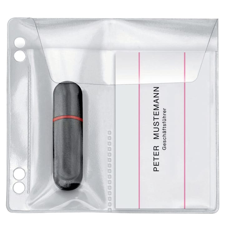 Veloflex USB stick sleeve 10x10 cm PVC 5 pieces crystal clear