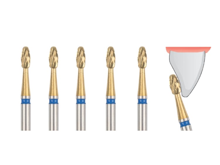 Titan-Nitrit Finierer fein .018 Klebstoffentferner für Winkelstück (5 Stück)