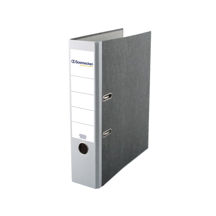 Soennecken ring binder A4 80 mm board grey