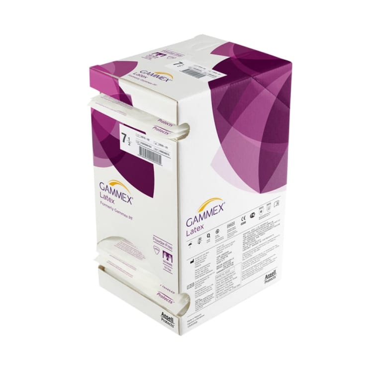 Ansell Gammex sterile puderfreie Latexhandschuhe (50 Paar)