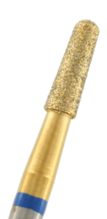 GOLD-Diamant konisch rund Körnung: Blau (standard, 1 Packung á 5 Stück)