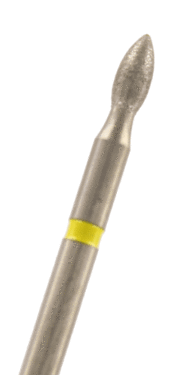 Diamant Knospe Körnung: Gelb (extra-fein, 1 Packung á 5 Stück)