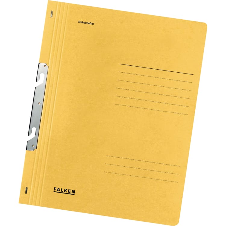 Falken hook-on file A4 full cover official binding yellow