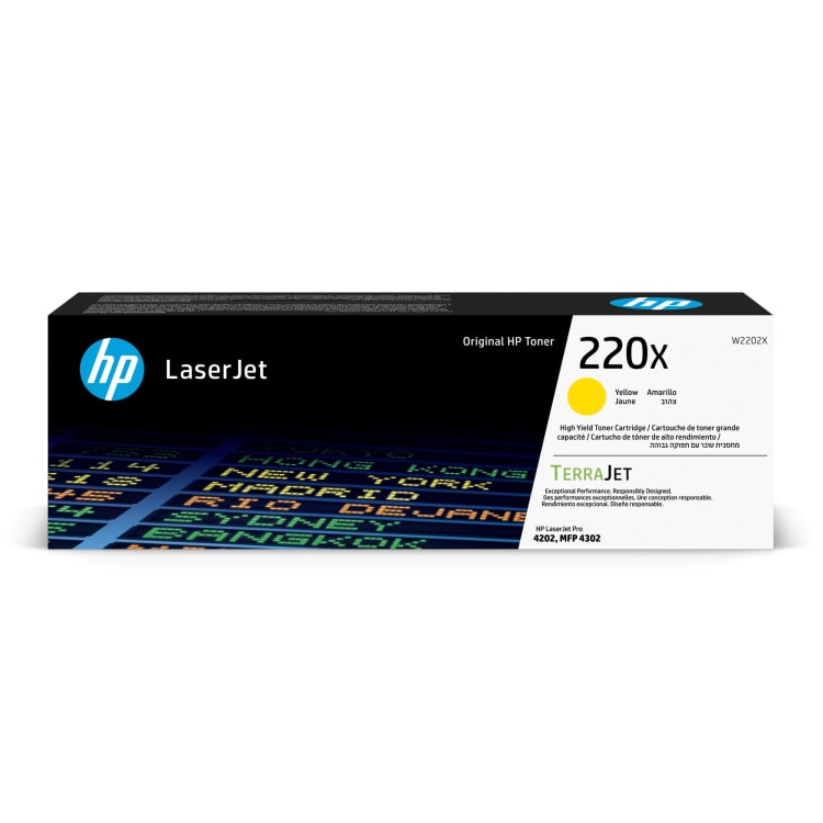HP toner 220X 5,500 pages yellow