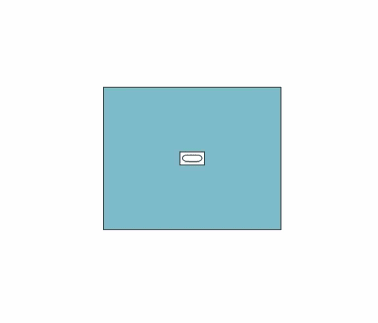 Barrier Lochtuch oval sk 120x150cm 16St