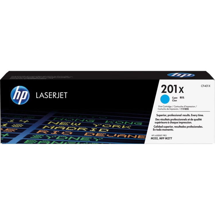 HP toner 201X 2,300 pages cyan