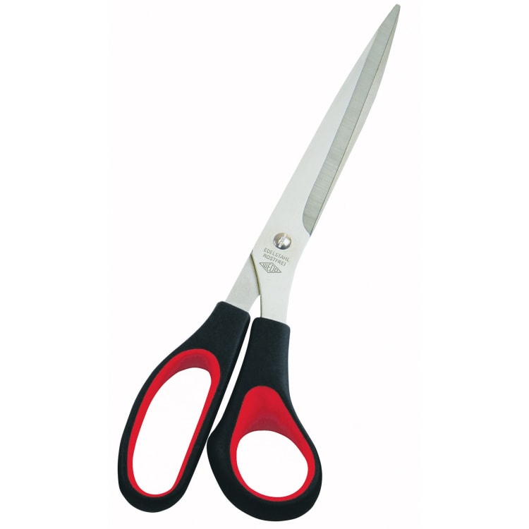 Wedo scissors 25.5 cm stainless steel soft grip black/red