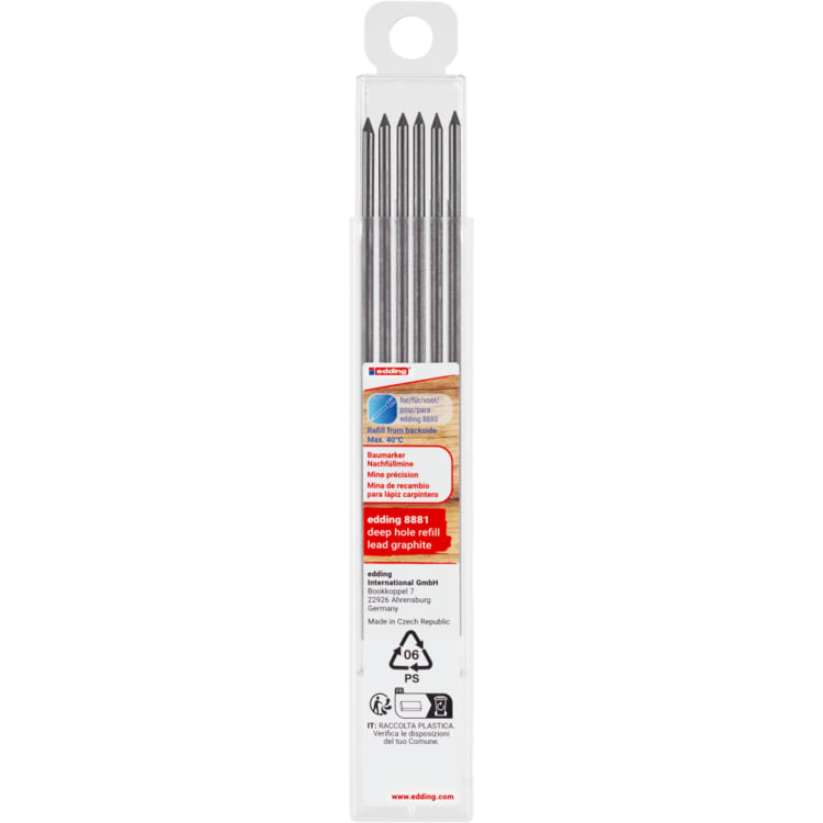 edding refill lead graphite 6 pieces