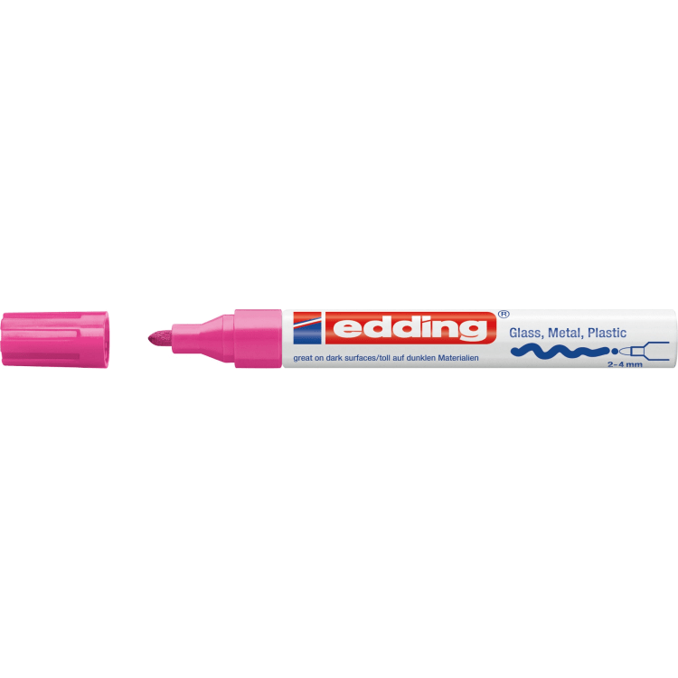 edding Lackmarker 750 2-4 mm Rundspitze permanent rosa