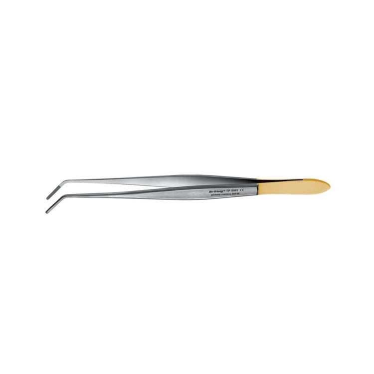 Pinzette 18cm gebogen 45° P-S