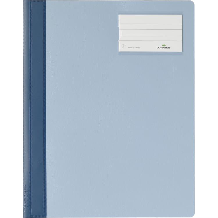 Durable flat file A4 polyethylene blue